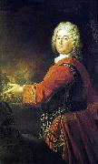 antoine pesne Portrait of Christian Ludwig Markgraf von Brandenburg Schwedt oil on canvas